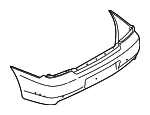 57704FE150 Subaru Rear Bumper WRX (Wagon) 2003-2007
