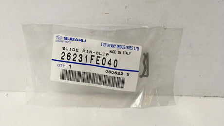 26231FE040 Subaru Front Brembo Guide Caliper Pin Retaining Clip 2001 Onwards
