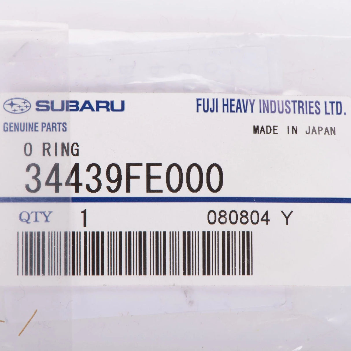 34439FE000 Subaru Power Steering Pump O Ring 2002-2003