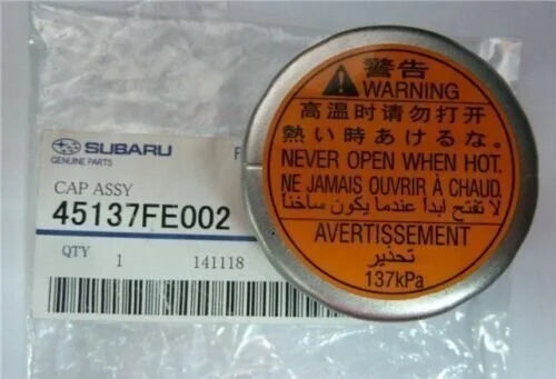 45137FE002 Subaru Radiator Cap 1.3 Bar (137kpa) 2002 Onwards