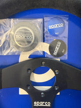 Sparco 375 Suede Steering Wheel 350mm 015R375PSN
