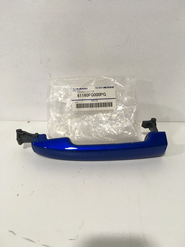 61160FG000PG Subaru Front Door Handle Outer Blue