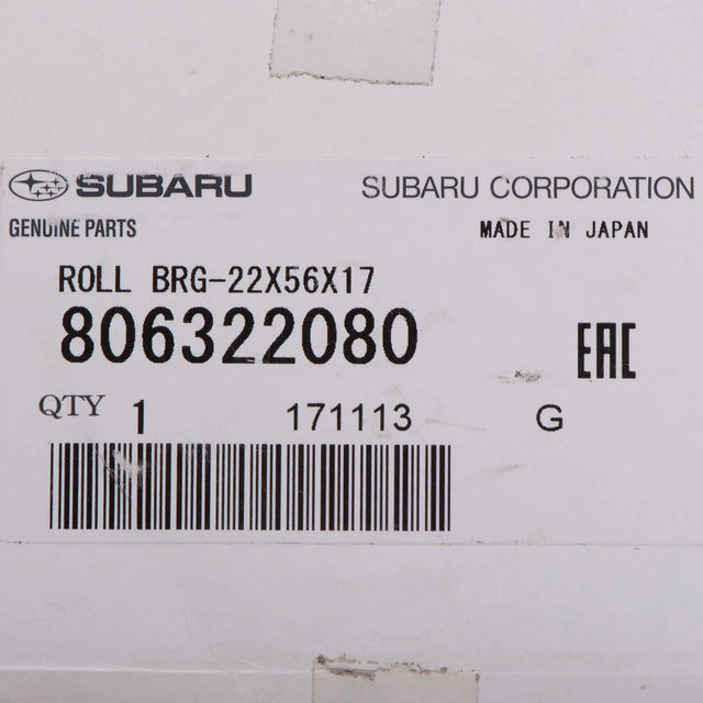 806322080 Subaru Roller Bearing Gearshift 5MT 22x56x17