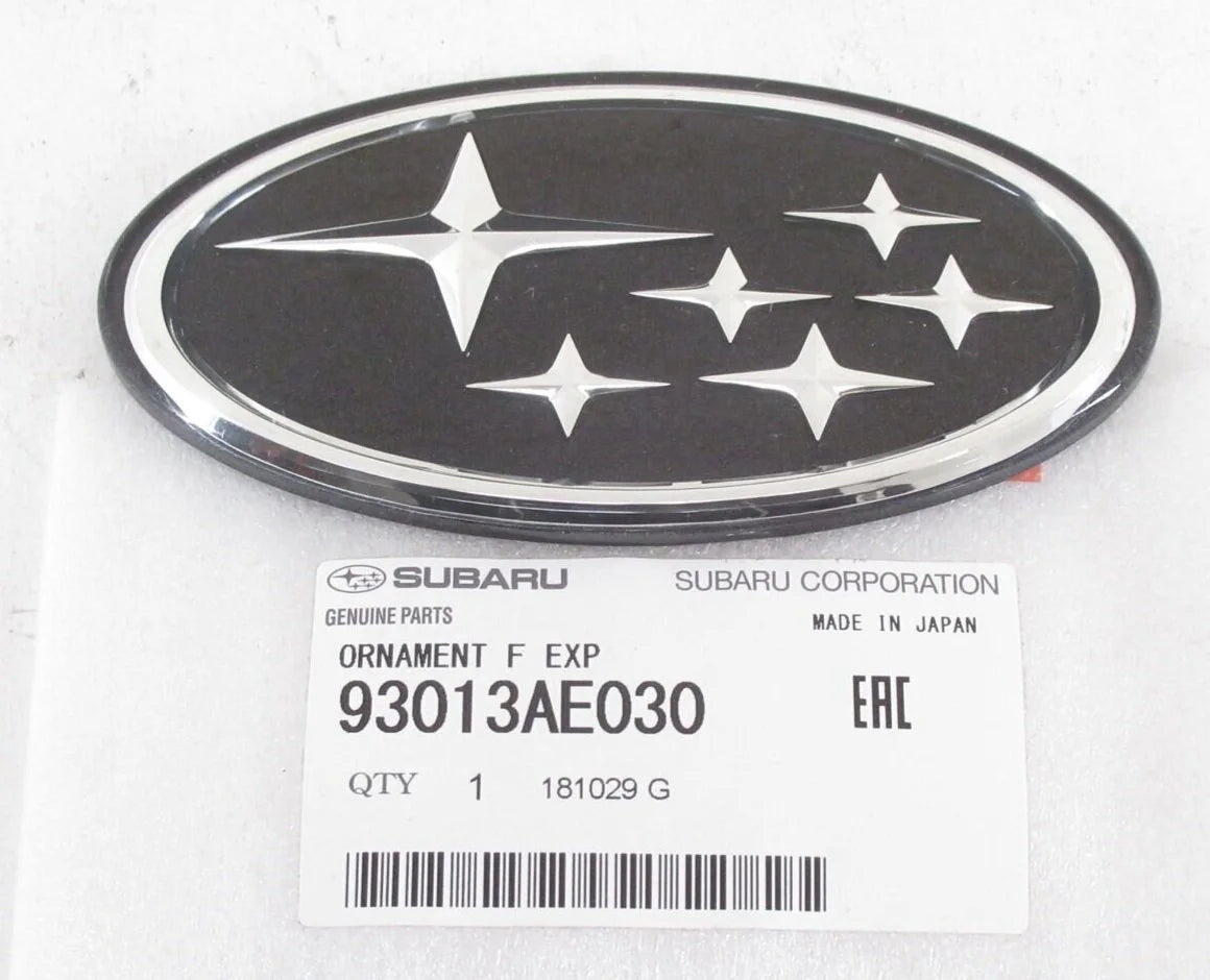 93013AE030 Subaru Black 6 Star Front Grille Badge 1998-2003