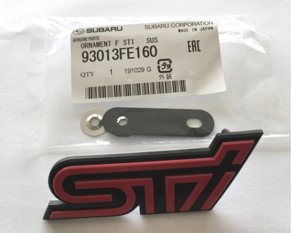 93013FE160 Subaru Pink STI Front Grille Badge 2005-2007