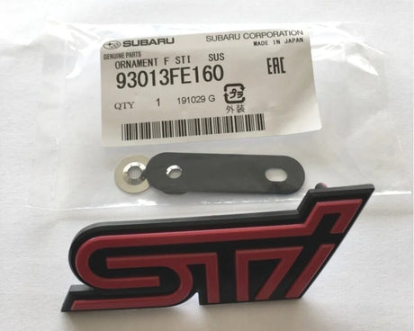 93013FE160 Subaru Pink STI Front Grille Badge 2005-2007
