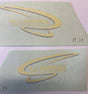 93063FE110 & 93063FE120 Subaru Rear Spoiler Decal RH & LH NO LONGER AVAILABLE
