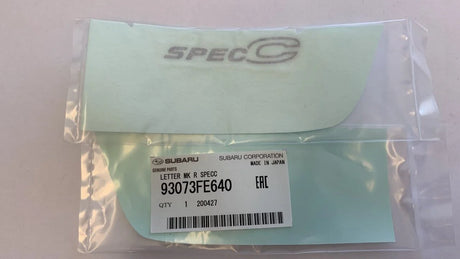 93073FE640 Subaru Spec C Boot Badge 2002-2004