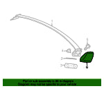 96023FE000WG Subaru Hawkeye Spoiler Vane Cover R/H 2005-2007