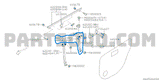 62240FE060 Subaru Rear Door Window Sash Assembly R/H Rear